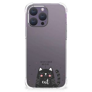 iPhone 15 Pro Max Stevig Bumper Hoesje Cat Good Day