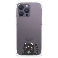 iPhone 15 Pro Max Stevig Bumper Hoesje Cat Good Day - thumbnail