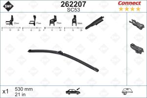 Wisserblad ALTERNATIVE CONNECT SWF, u.a. für Audi, Mercedes-Benz, Skoda, VW, Volvo, Land Rover, Seat, Fiat, Mini, Lexus, Porsche, BMW