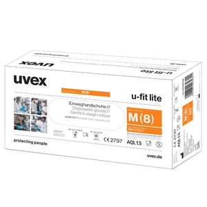 uvex u-fit lite 6059708 Wegwerphandschoen 100 stuk(s) Maat (handschoen): M EN 374