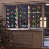 Lichtsnoergordijn sterren met 200 LED's 8 functies meerkleurig - thumbnail