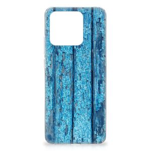 Xiaomi Redmi 10C Bumper Hoesje Wood Blue