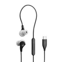 JBL Endurance Run 3 bedrade sporthoofdtelefoon met FlipHook & TwistLock-technologie, IP65 stofdicht en waterbestendig, JBL Pure Bass Sound, in-line microfoon en afstandsbediening, zwart/grijs