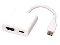 ROLINE Display Adapter USB type C - HDMI, 1x type C PD, ST/BU