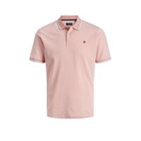 JACK & JONES PREMIUM regular fit polo lichtroze