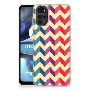 Motorola Moto G22 TPU bumper Zigzag Multi Color