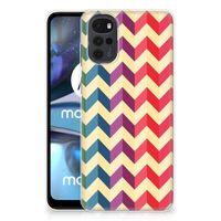 Motorola Moto G22 TPU bumper Zigzag Multi Color - thumbnail