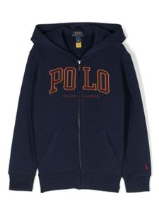 Ralph Lauren Kids hoodie en coton à logo brodé - Bleu