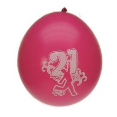 24x Stuks Party Ballonnen 21 Jaar Verjaardag - Ballonnen