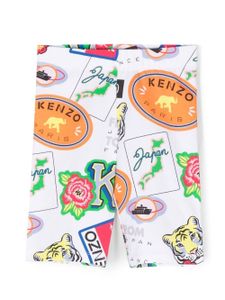 Kenzo Kids legging à imprimé graphique - Blanc