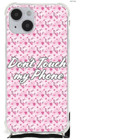 iPhone 14 Plus Anti Shock Case Flowers Pink DTMP