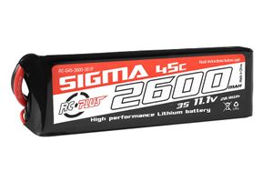 RC Plus Lipo 45c 11,1 volt 2600mah met XT60 stekker