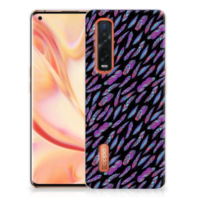 OPPO Find X2 Pro TPU bumper Feathers Color