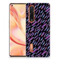 OPPO Find X2 Pro TPU bumper Feathers Color