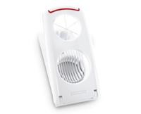 Leifheit Eiersnijder Combi ComfortLine serie met 3 functies, champignonsnijder snijdt schoon en nauwkeurig, keukenhulp voor het snijden van eieren, pelaardappelen, roestvrij snijdraad, wit