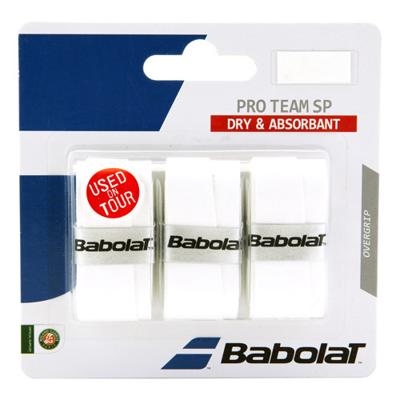 Babolat Pro Team SP overgrip wit 3 stuks Babolat Pro Team SP overgrip wit 3 stuks