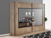 Kast OLIGA 2 schuifdeuren 245 cm scarlet eik