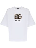 Dolce & Gabbana t-shirt en coton mélangé à logo imprimé - Blanc