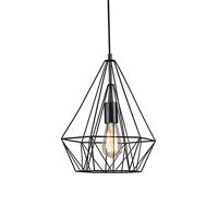 QAZQA - Modern Industrieel | Industrie hanglamp zwart - Carcass Basic | Woonkamer | Slaapkamer | Keuken - Staal Rond | - E27 Geschikt voor LED - Max. 1 x 39 Watt