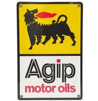 Agip Motor Oils Emaille Bord 30,5 x 20,5 cm - thumbnail