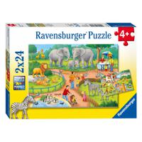 Puzzel Een dag in de Dierentuin 2x24 stuks