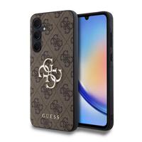 Samsung Galaxy A35 Guess 4G Big Metal Logo Hybride Hoesje - Bruin - thumbnail