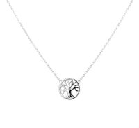 Huiscollectie Ketting Levensboom zilver 41 + 4 cm - thumbnail