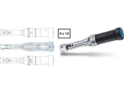 Hazet 6282-1CT 6282-1CT Momentsleutel Voor insteekgereedschap