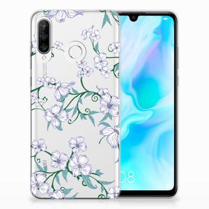 Huawei P30 Lite Uniek TPU Case Blossom White