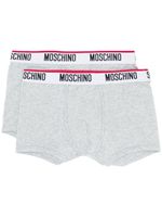 Moschino twin pack logo band boxers - Gris