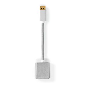 DisplayPort-Kabel | DisplayPort Male | DVI-D 24+1-Pins Female | 1080p | Verguld | 0.20 m | Rond | Ge