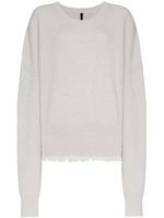 UNRAVEL PROJECT pull oversize à bords francs - Gris