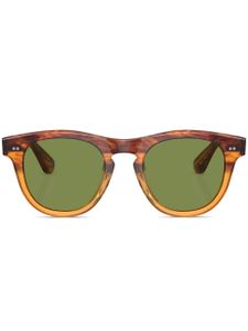 Oliver Peoples lunettes de soleil Rorke à monture ronde - Marron