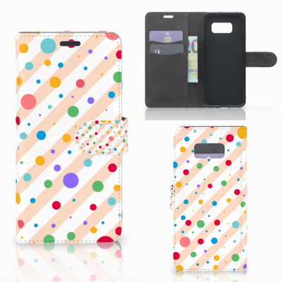 Samsung Galaxy S8 Plus Telefoon Hoesje Dots Samsung Galaxy S8 Plus Telefoon Hoesje Dots