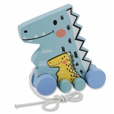Jamara Trekfiguur Dino Junior 24 X 8,3 Cm Hout Lichtblauw 2-delig