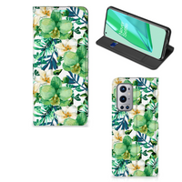 OnePlus 9 Pro Smart Cover Orchidee Groen - thumbnail