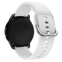 By Qubix - Compatible met Garmin Venu 2 / Garmin Venu 3 - Siliconen sportband - Wit - Compatible Garmin bandje - Bandbreedte: 22mm