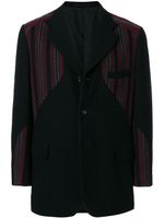 Comme Des Garçons Pre-Owned blazer rayé - Noir