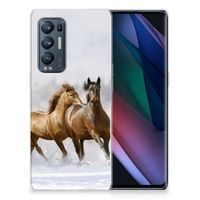 OPPO Find X3 Neo TPU Hoesje Paarden - thumbnail