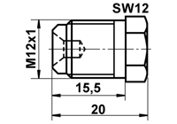 Afsluitschroef, hoofdremcilinder ATE, u.a. für Renault, BMW - thumbnail