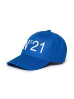 Nº21 Kids casquette à logo brodé - Bleu