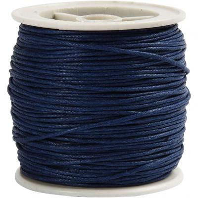 Creotime katoenkoord donkerblauw 1 mm dik 40 m