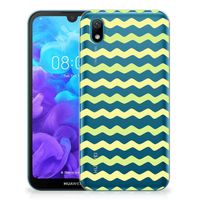 Huawei Y5 (2019) TPU bumper Waves Yellow - thumbnail