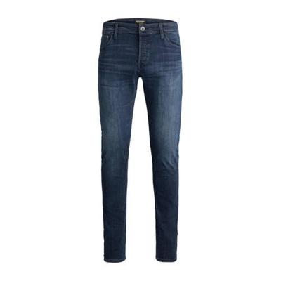JACK & JONES PLUS SIZE slim fit jeans JJIGLENN JJORIGINAL Plus Size blue denim 812