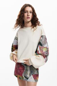 Sweatshirt met bedrukte mouwen M. Christian Lacroix - WHITE - S