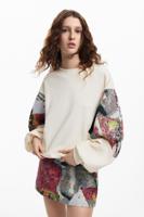 Sweatshirt met bedrukte mouwen M. Christian Lacroix - WHITE - S - thumbnail