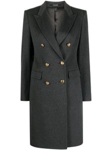 Tagliatore double-breasted wool-blend coat - Gris