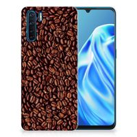 OPPO A91 Siliconen Case Koffiebonen