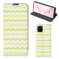 Samsung Galaxy Note 10 Lite Hoesje met Magneet Waves Yellow - thumbnail