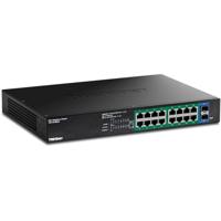 TRENDnet 18-Port Gigabit EdgeSmart PoE+ Switch, TPE-TG182ES